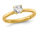 1/3 Carat (ctw VS2-SI1, D-E-F) Lab Grown Diamond Solitaire Engagement Ring in 14K Yellow Gold